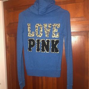 Victoria’s Secret love pink zip up hoodie🖤
